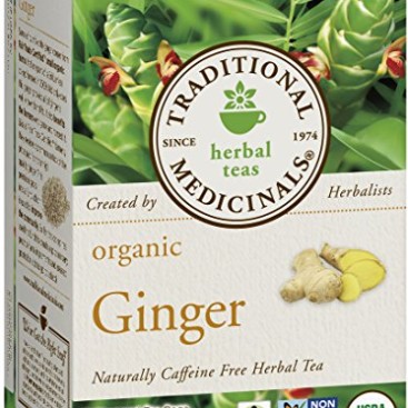 Traditional Medicinals Organic Ginger Tea, 16 Tea Bags (Pack of 6)