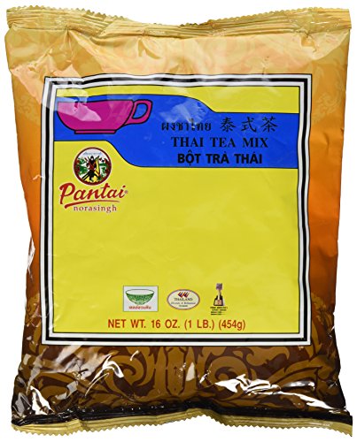 Thai Iced Tea Mix, Traditional Restaurant Style, 16 oz. (Pack of 2)