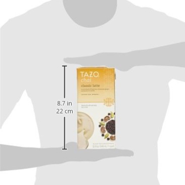 Tazo Chai Natural Spiced Black Tea Latte Concentrate 32-ounce Boxes (Pack of 3)