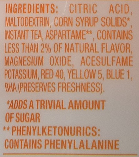 Crystal Light Iced Tea Drink Mix, Natural Lemon Flavor (12-Quart), 1.4-Ounce Packages (Pack of 4)