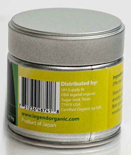 Legend Organic Premium Organic Matcha Green Tea Powder (Usda Organic) Ceremonial Grade – 30g / 1 Ounce