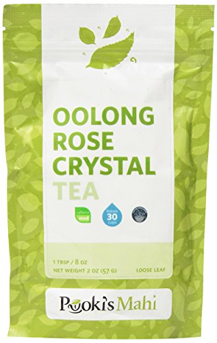 Pooki’s Mahi Oolong Rose Crystal Tea, 2 Ounce