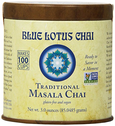 Blue Lotus Traditional Masala Chai – Makes 100 Cups! (3oz)