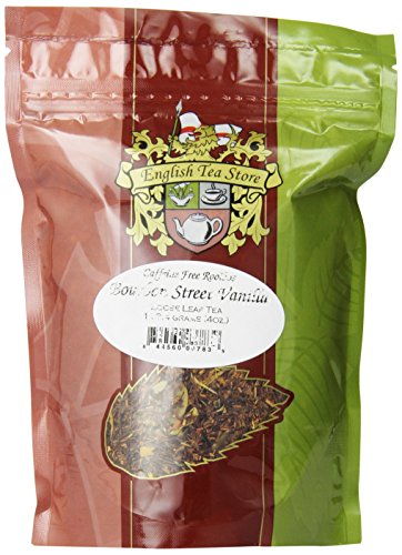 English Tea Store Rooibos Loose Leaf Caffeine Free Tea Pouches, Bourbon St. Vanilla, 4 Ounce