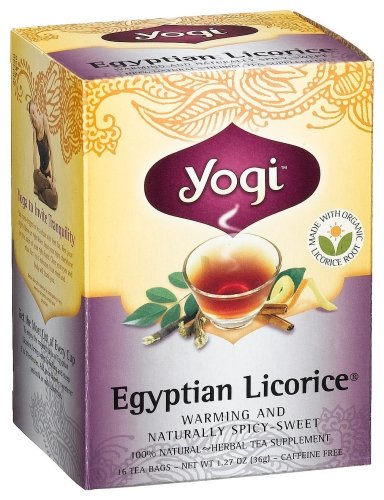 Yogi Egyptian Licorice Tea, 16 Tea Bags (Pack of 6)