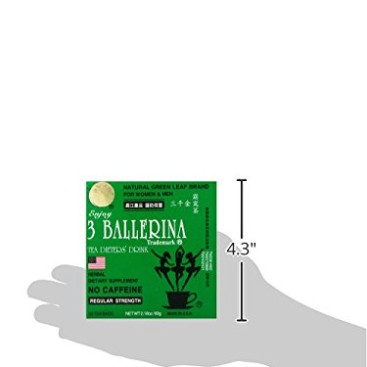 Diet Tea for Men and Women 30 Tea Bags, Three Ballerina