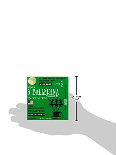 Diet Tea for Men and Women 30 Tea Bags, Three Ballerina