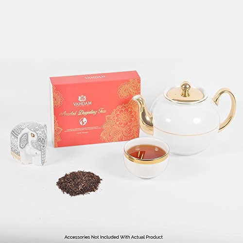 Assorted Darjeeling Teas – 5 Exotic Loose Leaf Black Teas from Darjeeling – 25 Servings – 1.76oz 50gm – Perfect Tea Sampler Gift Set