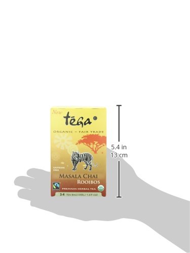 Tega Organic Rooibos Tea, Masala Chai, 24-Count