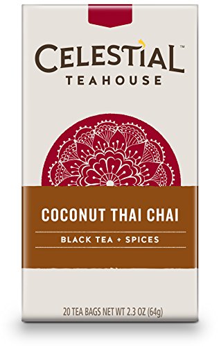 Celestial Seasonings Coconut Thai Chai Tea, 20 Count (Pack of 6)