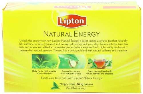 Lipton Natural Energy Premium  Black Tea, 40 Count