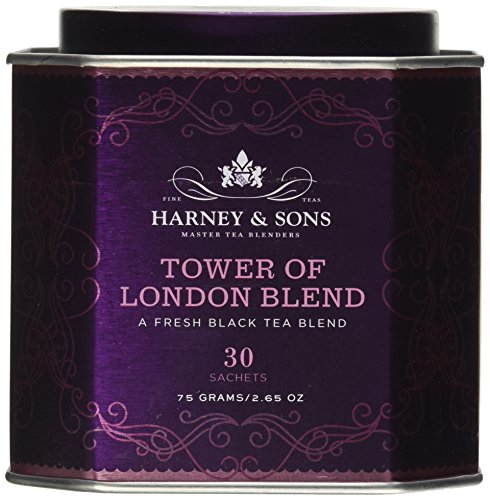 Harney and Sons Tower of London, Flavored Black 30 Sachets per Tin