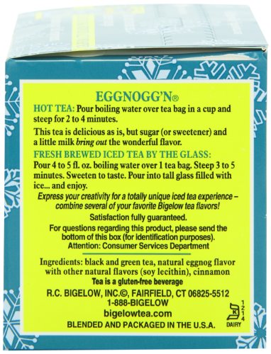 Bigelow Eggnogg’n Tea, 1.73-Ounce Boxes (Pack of 6)
