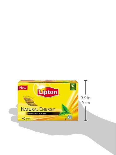 Lipton Natural Energy Premium  Black Tea, 40 Count