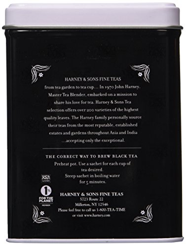 Harney & Sons SoHo Chocolate Coconut Tea – 20 Count Sachet Tin