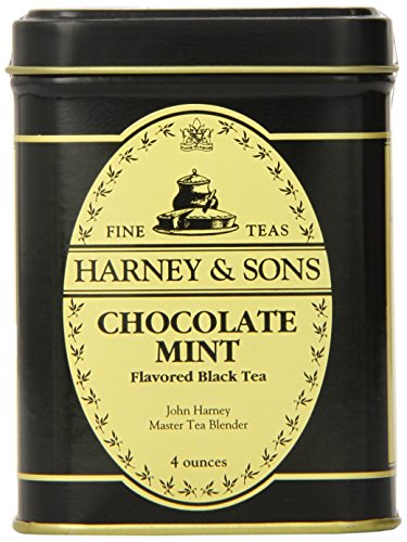 Harney & Sons Chocolate Mint Loose Leaf Tea, 4 Ounce Tin