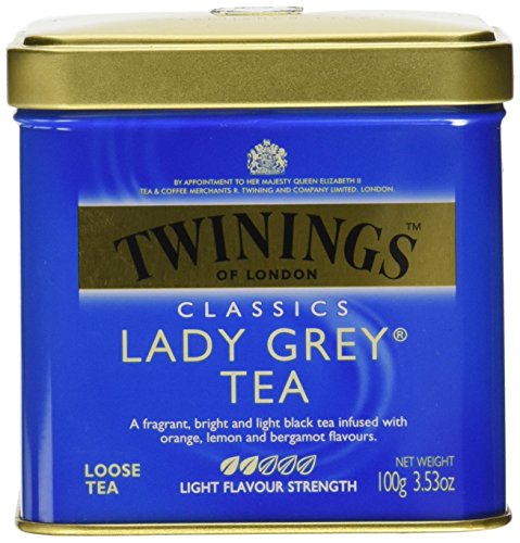 Twinings Lady Grey Tea – 3.53 oz. Loose Tea Tin