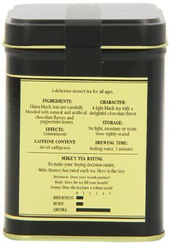 Harney & Sons Chocolate Mint Loose Leaf Tea, 4 Ounce Tin