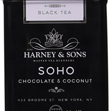 Harney & Sons SoHo Chocolate Coconut Tea – 20 Count Sachet Tin