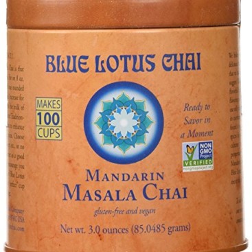 Blue Lotus Mandarin Masala Chai – 3 oz Tin (100 cups)