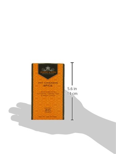 Harney and Sons Premium Tea Bags, Hot Cinnamon Spice, 20 Count