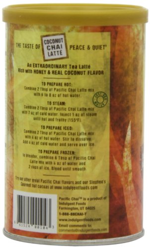 Pacific Chai Tea, Coconut Chai Latte, 10-Ounce Cans (Pack of 6)