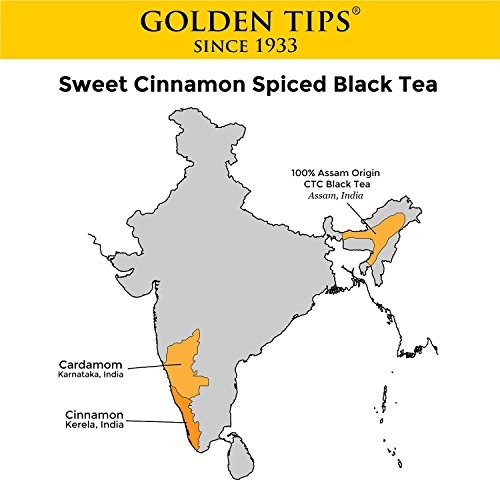 VAHDAM Cinnamon Spice, Masala Chai Tea (50 Cups) – Sweet & Spicy Cinnamon Tea, Bend of Assam Black Tea with Fresh Cinnamon & Cardamom – India’s Original Masala Tea Recipe, Blended & Packed in India