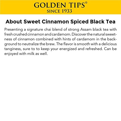 VAHDAM Cinnamon Spice, Masala Chai Tea (50 Cups) – Sweet & Spicy Cinnamon Tea, Bend of Assam Black Tea with Fresh Cinnamon & Cardamom – India’s Original Masala Tea Recipe, Blended & Packed in India