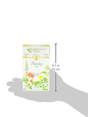 Celebration Herbals Organic Parsley Leaf Tea Caffeine Free, 24 Herbal Bags