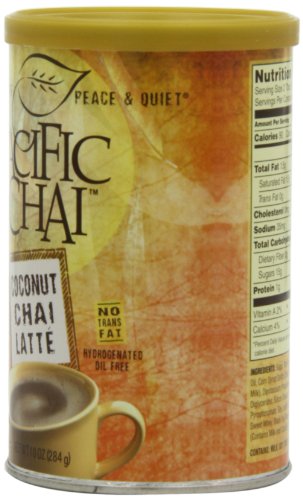 Pacific Chai Tea, Coconut Chai Latte, 10-Ounce Cans (Pack of 6)