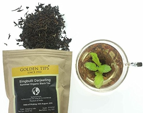 Darjeeling Loose Leaf Black Tea. Organic, Fair Trade and Healthy 2nd Flush From Singbulli Estate in Himalayas. Rich in Antioxidants and Minerals. Also Perfect for Brewing Kombucha-3.53oz,Makes 50 Cups