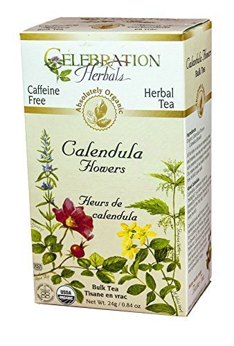 Celebration Herbals Organic Herbal Calendula Flower Loose pack Tea, 0.84 oz/24g