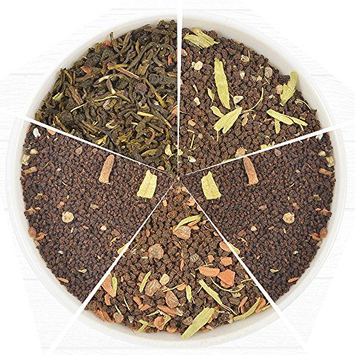 VAHDAM Masala Chai Tea Sampler – 5 EXOTIC TEAS – India’s Original Masala Chai, Cardamom Chai, Cinnamon Spice Chai, Earl Grey Chai, Green Tea Chai – 25 Servings, Packed & Shipped from India, 1.76oz