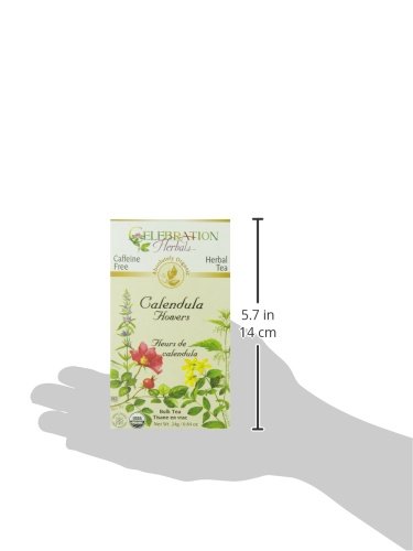 Celebration Herbals Organic Herbal Calendula Flower Loose pack Tea, 0.84 oz/24g