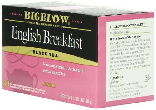 Bigelow English Breakfast Tea, 20-Count Boxes (Pack of 6)