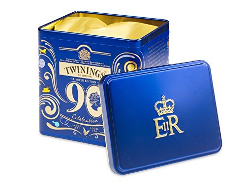 Twinings Her Majesty Queen’s 90th Birthday Celebration Limited Edition Collector’s Tea Tin, Black Tea Blend, 100g