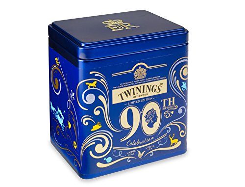 Twinings Her Majesty Queen’s 90th Birthday Celebration Limited Edition Collector’s Tea Tin, Black Tea Blend, 100g