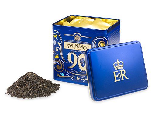 Twinings Her Majesty Queen’s 90th Birthday Celebration Limited Edition Collector’s Tea Tin, Black Tea Blend, 100g