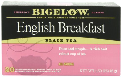 Bigelow English Breakfast Tea, 20-Count Boxes (Pack of 6)
