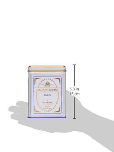 Harney and Sons Classic Tea Sachet in Tin, Paris, 20 Count (Pack of 3)