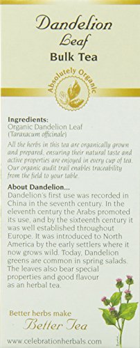 Celebration Herbals Dandelion Leaf Tea Organic Loose Pack