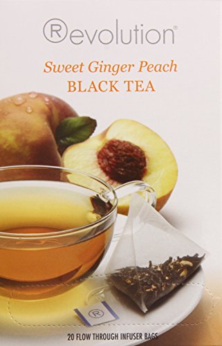 Revolution Tea Sweet Ginger Peach Black Tea, 20 Count