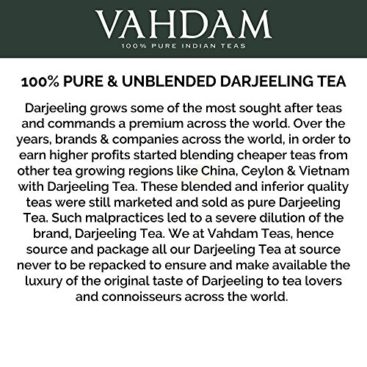 Organic  Darjeeling  Tea Leaves  from the Himalayas (225 Cups), 2016  Prime Season Season Harvest , 100% Certified Pure Unblended Darjeeling Black Tea, Loose Leaf Tea, 16-Ounce Bag