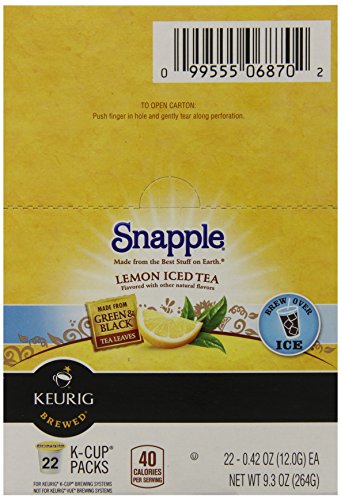 Snapple Lemon Tea K-cups, 22-count