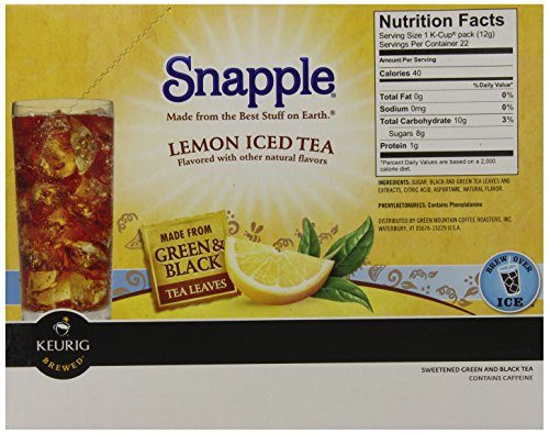 Snapple Lemon Tea K-cups, 22-count