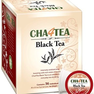 Cha4TEA K-Cup Premium Natural Black Tea, 36-Count Keurig K Cups