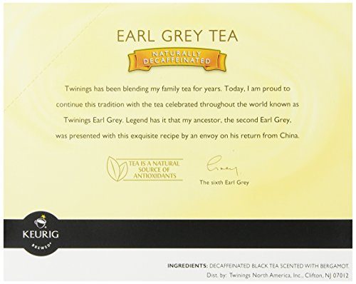 Twinings Earl Grey Decaf Tea, Keurig K-Cups, 24 Count